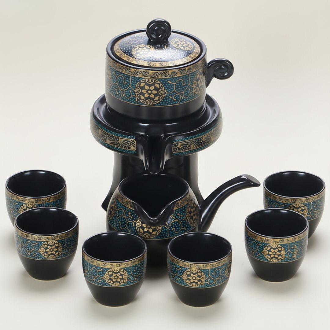 Conjunto de Chá Kung Fu Imperial Glaze de Cerâmica
