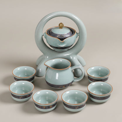 Conjunto de Chá Kung Fu Ruyao Retrô de Porcelana