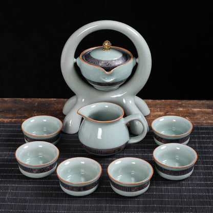 Conjunto de Chá Kung Fu Ruyao Retrô de Porcelana