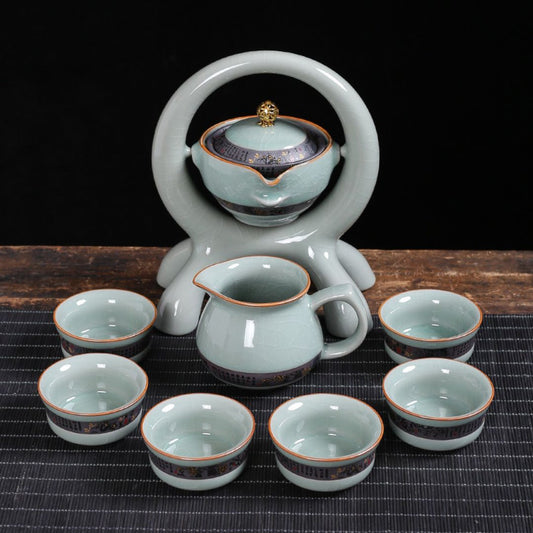 Conjunto de Chá Kung Fu Ruyao Retrô de Porcelana