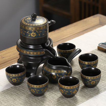 Conjunto de Chá Kung Fu Imperial Glaze de Cerâmica