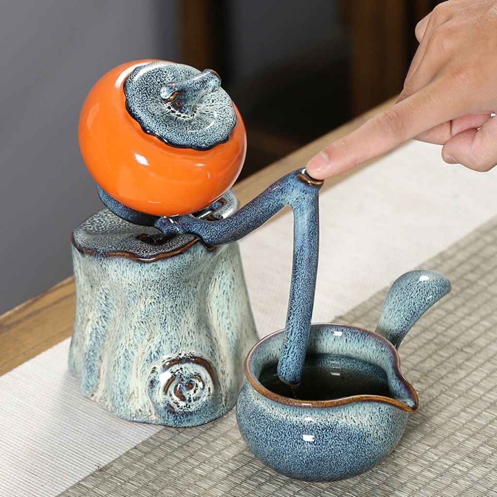 Conjunto de Chá Mingrui Ruyi Caqui Automático