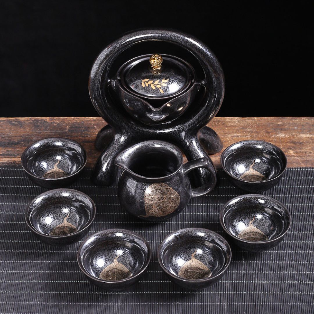 Conjunto de Chá Kung Fu Ruyao Retrô de Porcelana