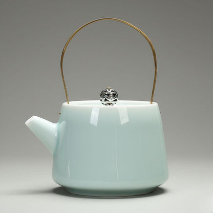 Bule Azure Celadon de Cerâmica