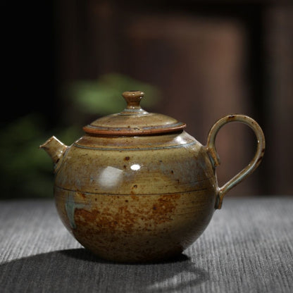 Bule Jingdezhen Artesanal Exclusivo com Acabamento Vitrificado de Cerâmica