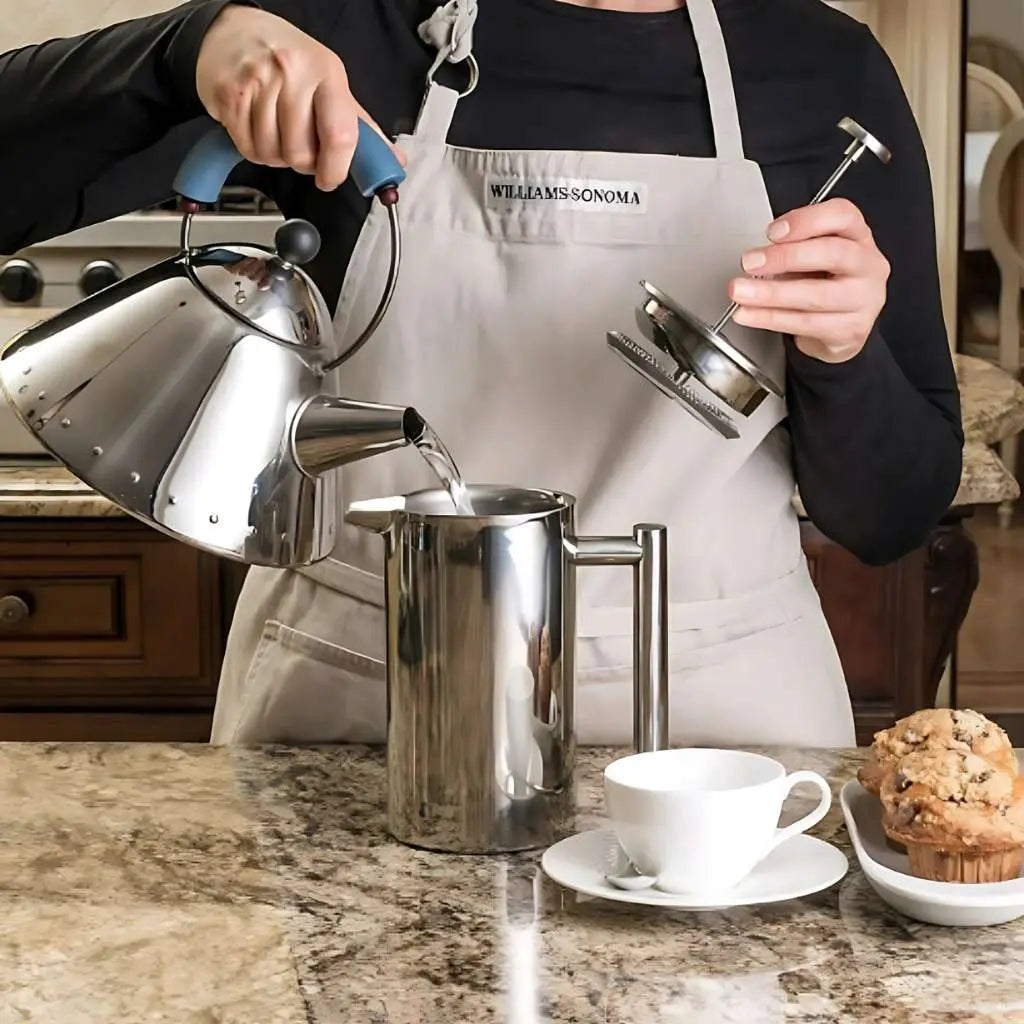 Cafeteira French Press Logan de Aço Inoxidável – Cafeteira Parede Dupla