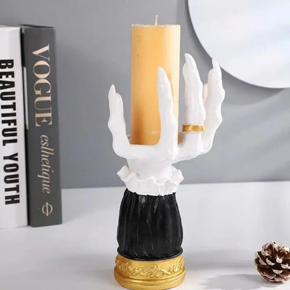 Porta-Velas em Formato de Mão de Bruxa Salem